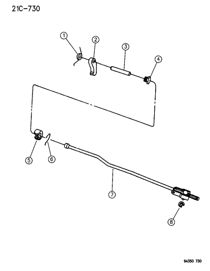 1995 Dodge Dakota Parking Sprag Diagram 1