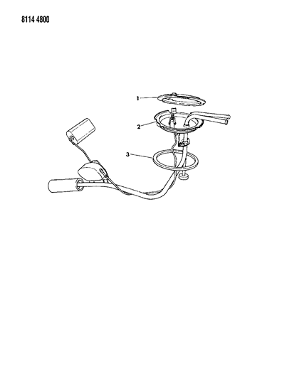 1988 Dodge Diplomat Fuel Tank Sending Unit Diagram 2