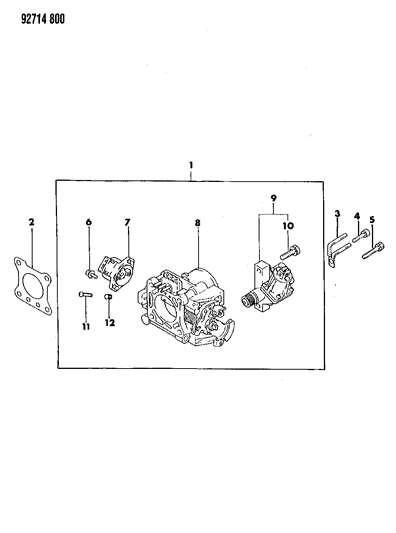 1992 Dodge Ram 50 Throttle Body Diagram 1