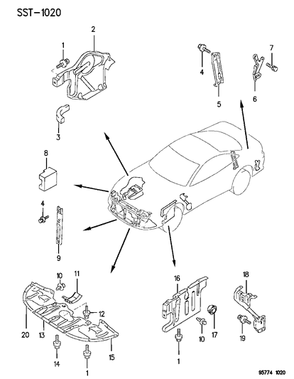 1996 Dodge Stealth Loose Panel And Other Diagram