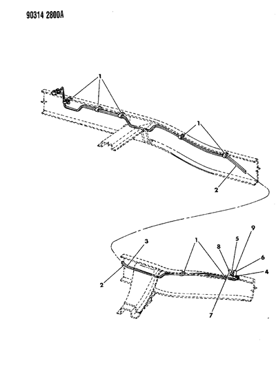 1990 Dodge W150 Fuel Lines Diagram