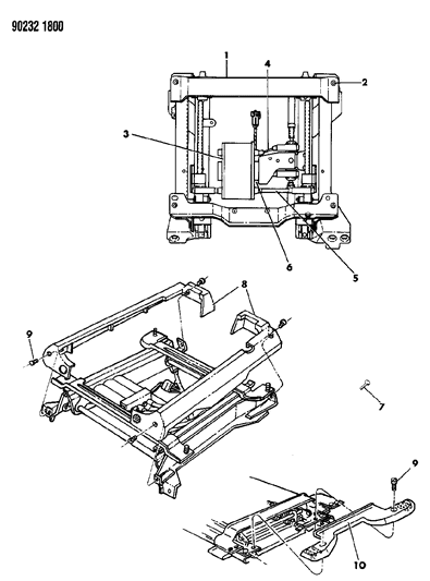 1990 Dodge Shadow Adjuster--Electric And Covers P Body Diagram