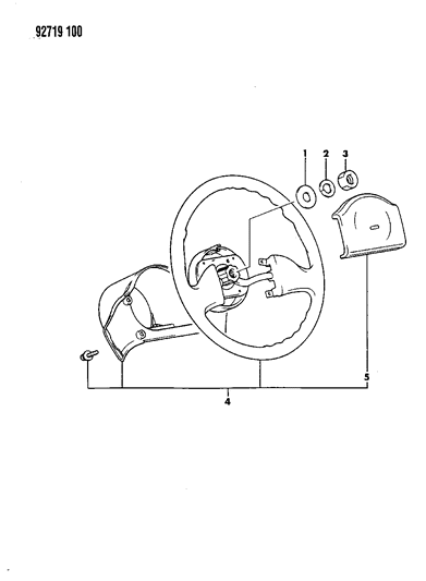 1992 Dodge Colt Steering Wheel Diagram