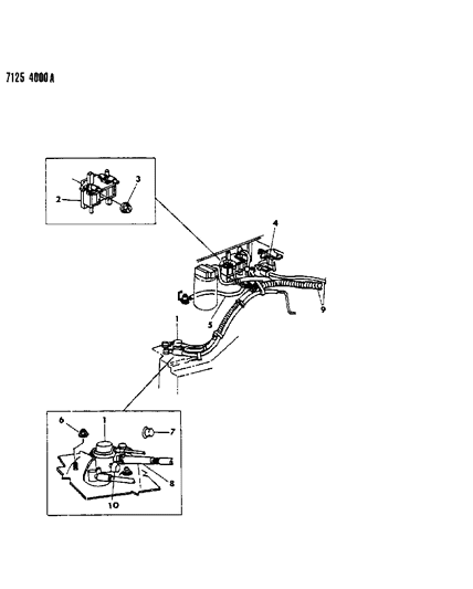 1987 Chrysler LeBaron Base Vapor Canister Diagram 3