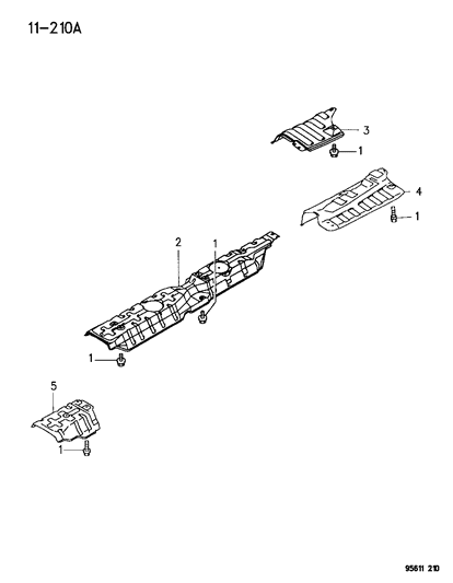 1996 Dodge Avenger Heat Shields Diagram