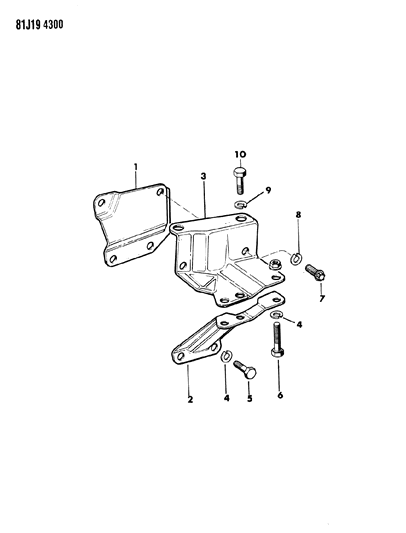 1986 Jeep Wrangler Gear Mounting, Steering Diagram