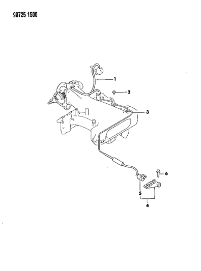 1990 Dodge Ram 50 EGR System Diagram 3