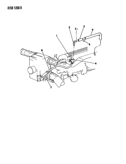 1988 Chrysler Town & Country Crankcase Ventilation Diagram 3