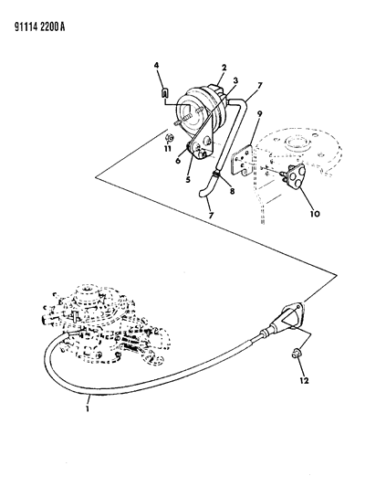 1991 Chrysler LeBaron GTC Speed Control Diagram 1