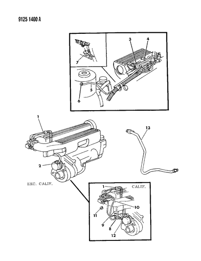 1989 Dodge Shadow EGR System Diagram 2