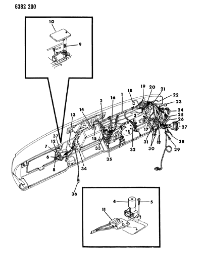 1987 Dodge Ram Van Instrument Panel Wiring Diagram