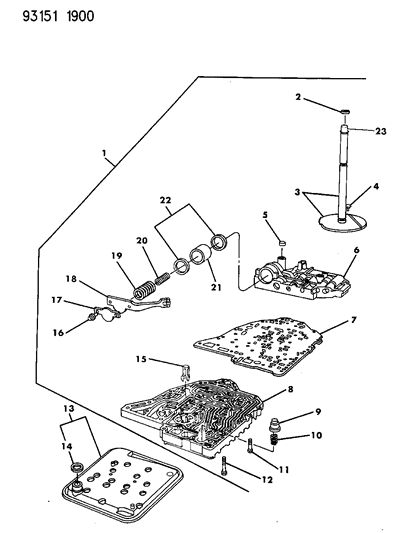 1993 Dodge Dynasty Valve Body Diagram