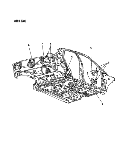 1988 Dodge Shadow Liftgate Release Diagram