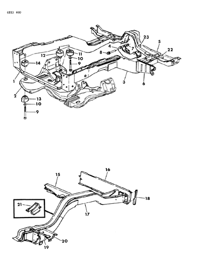 1984 Dodge Diplomat Frame Diagram