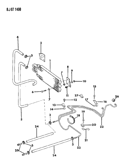 1989 Jeep Grand Wagoneer Oil Cooler Lines Diagram