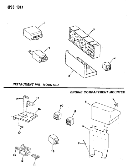 1992 Dodge Monaco Relays Diagram