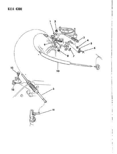 1986 Dodge Caravan Throttle Control Diagram 1