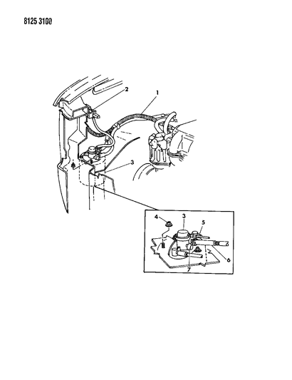 1988 Dodge Grand Caravan Vapor Canister Diagram 2