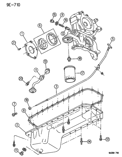 1995 Dodge Ram 3500 Engine Oiling Diagram 3