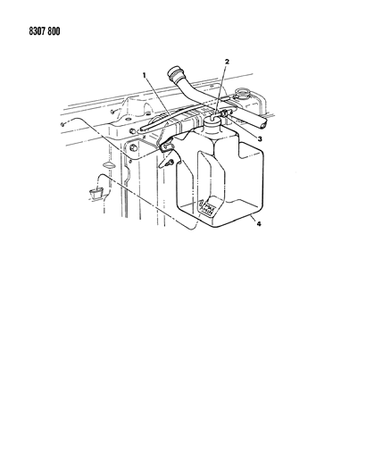 1988 Dodge Ram Wagon Coolant Reserve Tank Diagram