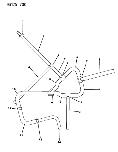 1993 Dodge Daytona Speed Control - Ejector Harness Diagram