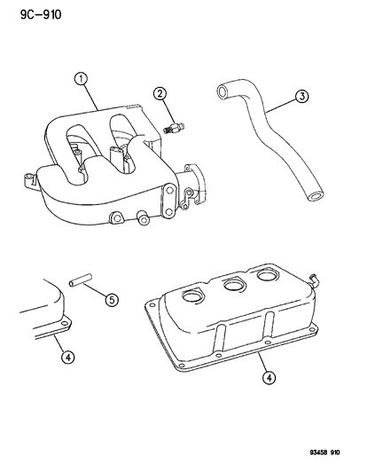 1993 Dodge Intrepid Crankcase Ventilation Diagram 2