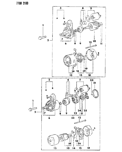 1987 Dodge Ram 50 Starter Diagram