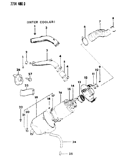 1987 Chrysler Conquest Air Cleaner Diagram