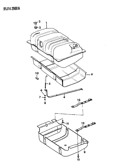 1991 Jeep Cherokee Fuel Tank Diagram