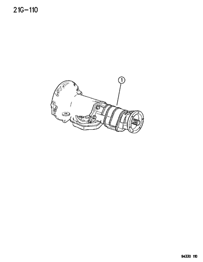 1996 Dodge Dakota Transmission Assembly Diagram 1