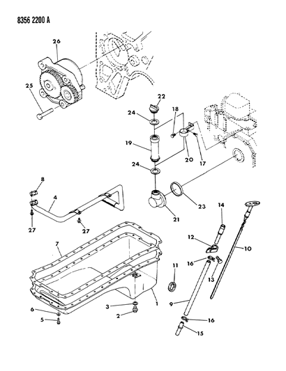 1989 Dodge Ramcharger Engine Oiling Diagram 2