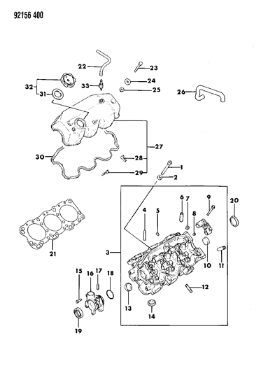 1992 Dodge Dynasty Cylinder Head Diagram 2