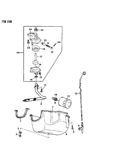 1987 Dodge Aries Engine Oiling Diagram 2