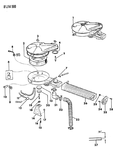 1985 Jeep Wrangler Switch Diagram for J3237457