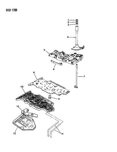 1989 Chrysler New Yorker Valve Body Diagram 1
