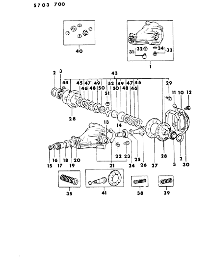 1986 Dodge Conquest Differential - Opt. Limited Slip Diff. Diagram 1