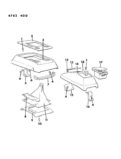 1984 Dodge Colt Screw-Radiator Grille Diagram for MF205206