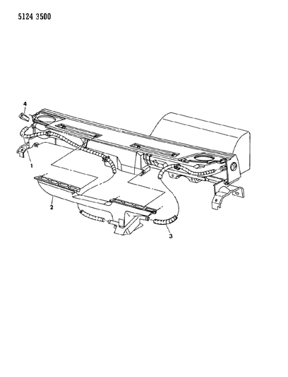 1985 Dodge Caravan Demister System Diagram