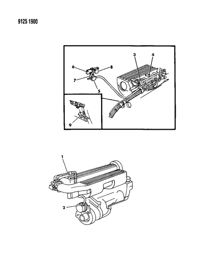 1989 Dodge Grand Caravan EGR System Diagram 2