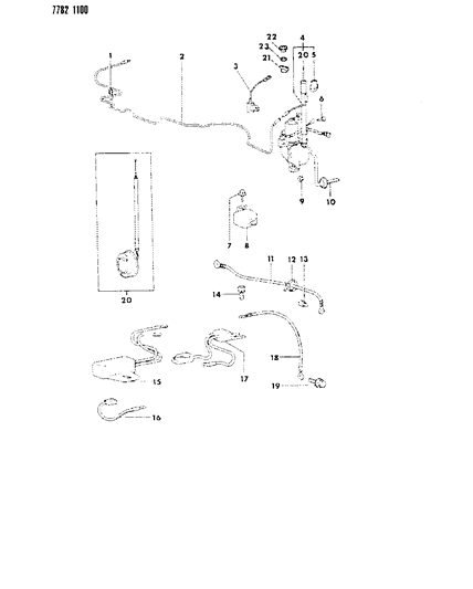 1987 Chrysler Conquest Antenna Diagram