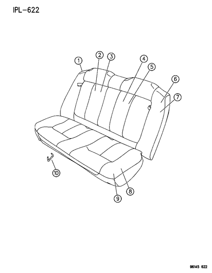 1996 Dodge Neon Rear Seat Diagram 1