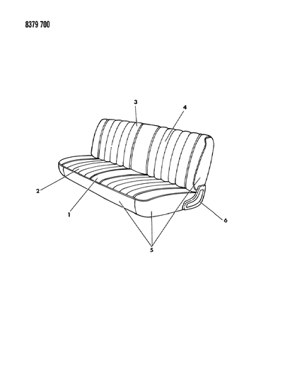 1989 Dodge Ramcharger Front Seat Diagram 3