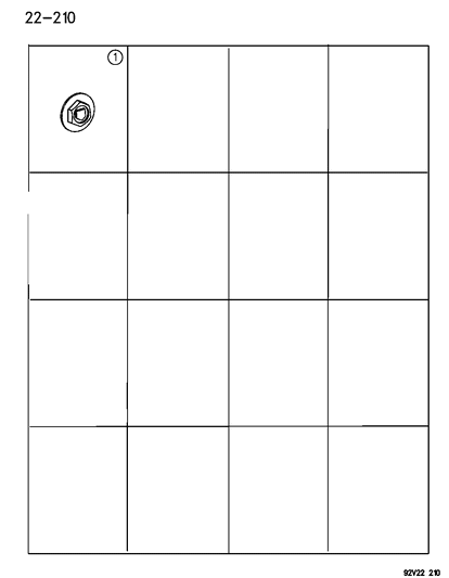 1996 Dodge Viper Wheel Center Cap Diagram for MC48PAK