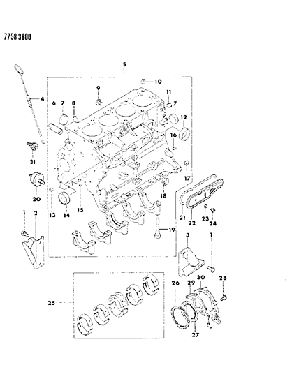 1988 Dodge Colt Cylinder Block Diagram 4