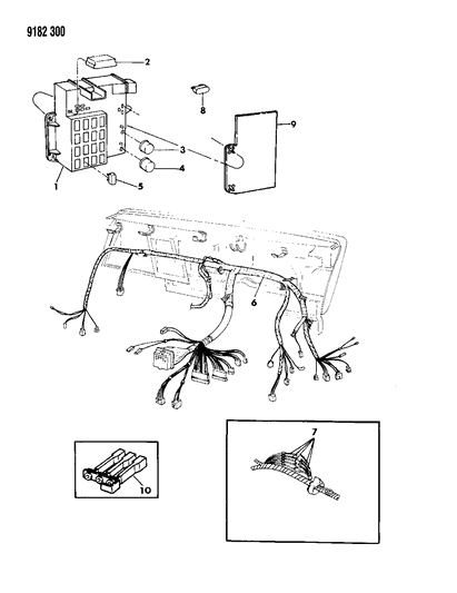 1989 Dodge Omni Instrument Panel Wiring Diagram