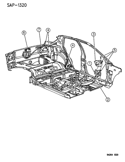 1994 Dodge Shadow Liftgate Release Diagram