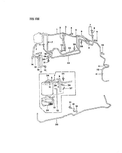 1987 Dodge Raider Vapor Canister Diagram 1