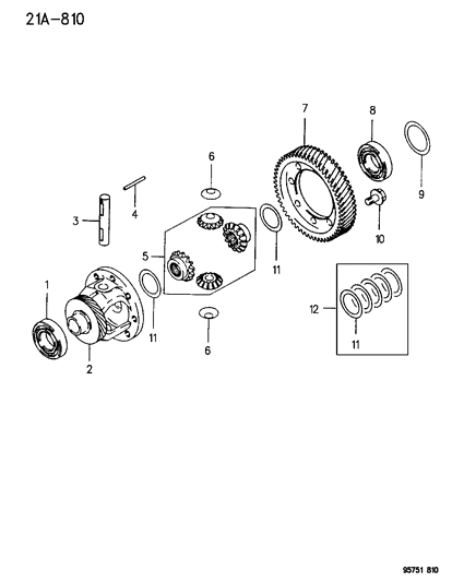 1996 Dodge Stealth Differential Automatic Transaxle Diagram