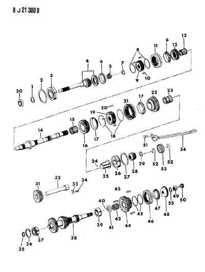 1989 Jeep Wagoneer Gear Train Diagram 4