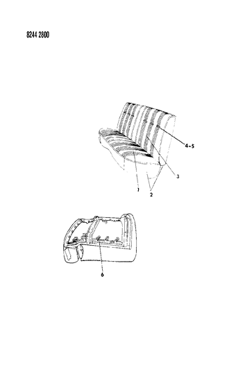 1988 Dodge Diplomat Rear Seat Diagram 1